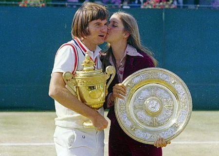 Before Jimmy Connors married Patti McGuire he was engaged with Chris Evert.